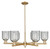 Innovations - 716-6CR-CB-G257 - Six Light Chandelier - Arcadia - Champagne Bronze