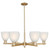 Innovations - 716-6CR-CB-G381 - Six Light Chandelier - Arcadia - Champagne Bronze