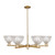 Innovations - 716-6CR-CB-G422 - Six Light Chandelier - Arcadia - Champagne Bronze
