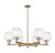 Innovations - 716-6CR-CB-G458-7CL - Six Light Chandelier - Arcadia - Champagne Bronze