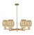Innovations - 716-6CR-CB-G459-6ME - Six Light Chandelier - Arcadia - Champagne Bronze