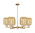Innovations - 716-6CR-CB-G460-7ME - Six Light Chandelier - Arcadia - Champagne Bronze