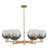 Innovations - 716-6CR-CB-G483-8SL - Six Light Chandelier - Arcadia - Champagne Bronze