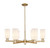 Innovations - 716-6CR-CB-G801 - Six Light Chandelier - Arcadia - Champagne Bronze