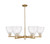 Innovations - 716-6CR-CB-GBD-754 - Six Light Chandelier - Arcadia - Champagne Bronze