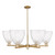 Innovations - 716-6CR-CB-GBD-94 - Six Light Chandelier - Arcadia - Champagne Bronze