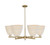 Innovations - 716-6CR-CB-NBD-9-NAT - Six Light Chandelier - Arcadia - Champagne Bronze
