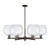 Innovations - 716-6CR-OB-G124-10 - Six Light Chandelier - Arcadia - Oil Rubbed Bronze