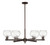 Innovations - 716-6CR-OB-G124-6 - Six Light Chandelier - Arcadia - Oil Rubbed Bronze