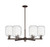Innovations - 716-6CR-OB-G460-7CL - Six Light Chandelier - Arcadia - Oil Rubbed Bronze