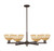 Innovations - 716-6CR-OB-NBD2-75-NAT - Six Light Chandelier - Arcadia - Oil Rubbed Bronze