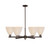 Innovations - 716-6CR-OB-NBD-75-NAT - Six Light Chandelier - Arcadia - Oil Rubbed Bronze
