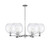 Innovations - 716-6CR-PC-G122-10 - Six Light Chandelier - Arcadia - Polished Chrome
