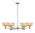 Innovations - 716-6CR-PC-NBD2-75-NAT - Six Light Chandelier - Arcadia - Polished Chrome
