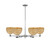 Innovations - 716-6CR-PC-RBD-8-NAT - Six Light Chandelier - Arcadia - Polished Chrome