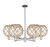 Innovations - 716-6CR-PN-G122-10RB - Six Light Chandelier - Arcadia - Polished Nickel