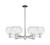 Innovations - 716-6CR-PN-G122-8 - Six Light Chandelier - Arcadia - Polished Nickel