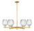 Innovations - 716-6CR-SG-G292 - Six Light Chandelier - Arcadia - Satin Gold