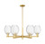 Innovations - 716-6CR-SG-G459-6CL - Six Light Chandelier - Arcadia - Satin Gold