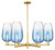 Innovations - 716-6CR-SG-G484-7SB - Six Light Chandelier - Arcadia - Satin Gold