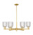 Innovations - 716-6CR-SG-G559-5CL - Six Light Chandelier - Arcadia - Satin Gold