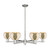 Innovations - 716-6CR-SN-G128-6 - Six Light Chandelier - Arcadia - Satin Nickel