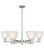 Innovations - 716-6CR-SN-G381 - Six Light Chandelier - Arcadia - Satin Nickel
