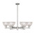 Innovations - 716-6CR-SN-G422 - Six Light Chandelier - Arcadia - Satin Nickel