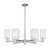 Innovations - 716-6CR-SN-G802 - Six Light Chandelier - Arcadia - Satin Nickel