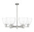 Innovations - 716-6CR-SN-GBD-92 - Six Light Chandelier - Arcadia - Satin Nickel