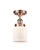 manufacturer_finish:Antique Copper|manufacturer_glass:Cased Matte White Small Bell|light_output:220.00lm|color_temperature:2200K|cri:99