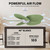 Alessandra Tropical Five Blade Ceiling Fan (AKTP-MWH-PL)