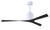 Matthews Fan Company - MK-WH-BK - Ceiling Fan - Molly - Gloss White