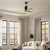 Patricia-3 52" Ceiling Fan (PA3-BK-LM-52)