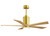 Matthews Fan Company - PA5-BRBR-LM-52 - 52 Ceiling Fan - Patricia-5 - Brushed Brass