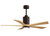 Matthews Fan Company - PA5-TB-LM-52 - 52 Ceiling Fan - Patricia-5 - Textured Bronze