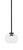 Toltec Lighting - 6201-MB-202 - One Light Mini Pendant - Sandia - Matte Black