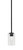 Toltec Lighting - 6201-MB-300 - One Light Mini Pendant - Sandia - Matte Black