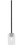 Toltec Lighting - 6201-MBGP-300 - One Light Mini Pendant - Sandia - Matte Black & Graphite