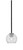 Toltec Lighting - 6201-MBGP-4102 - One Light Mini Pendant - Sandia - Matte Black & Graphite