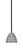 Toltec Lighting - 6201-MBGP-425-GP - One Light Mini Pendant - Sandia - Matte Black & Graphite