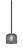Toltec Lighting - 6201-MBGP-4612 - One Light Mini Pendant - Sandia - Matte Black & Graphite