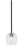 Toltec Lighting - 6201-MBGP-4810 - One Light Mini Pendant - Sandia - Matte Black & Graphite