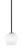 Toltec Lighting - 6201-MBGP-4811 - One Light Mini Pendant - Sandia - Matte Black & Graphite