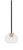 Toltec Lighting - 6201-MBNAB-202 - One Light Mini Pendant - Sandia - Matte Black & New Age Brass
