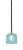 Toltec Lighting - 6201-MBNAB-4615 - One Light Mini Pendant - Sandia - Matte Black & New Age Brass