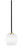 Toltec Lighting - 6201-MBNAB-4811 - One Light Mini Pendant - Sandia - Matte Black & New Age Brass