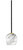 Toltec Lighting - 6201-MBNAB-4819 - One Light Mini Pendant - Sandia - Matte Black & New Age Brass