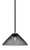 Toltec Lighting - 6201-MBNAB-808-MB - One Light Pendant - Sandia - Matte Black & New Age Brass