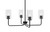 Toltec Lighting - 6204-MB-300 - Four Light Chandelier - Sandia - Matte Black